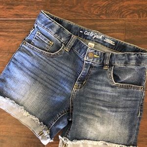 Blue jean shorts